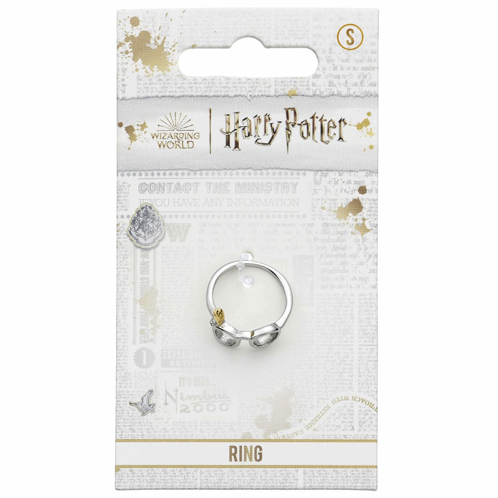 Harry Potter Stainless Steel Ring Harry Glasses Medium: 2 - Jewellery By Harry Potter
