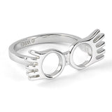 Harry Potter Stainless Steel Ring Luna Glasses Small: 1 - Jewellery By Harry Potter