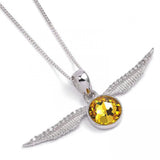 Harry Potter Sterling Silver Crystal Necklace Golden Snitch: 1 Jewellery By Harry Potter