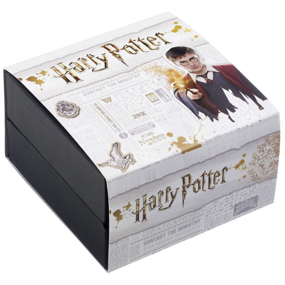 Harry Potter Sterling Silver Crystal Ring Golden Snitch Medium: 3 - Jewellery By Harry Potter