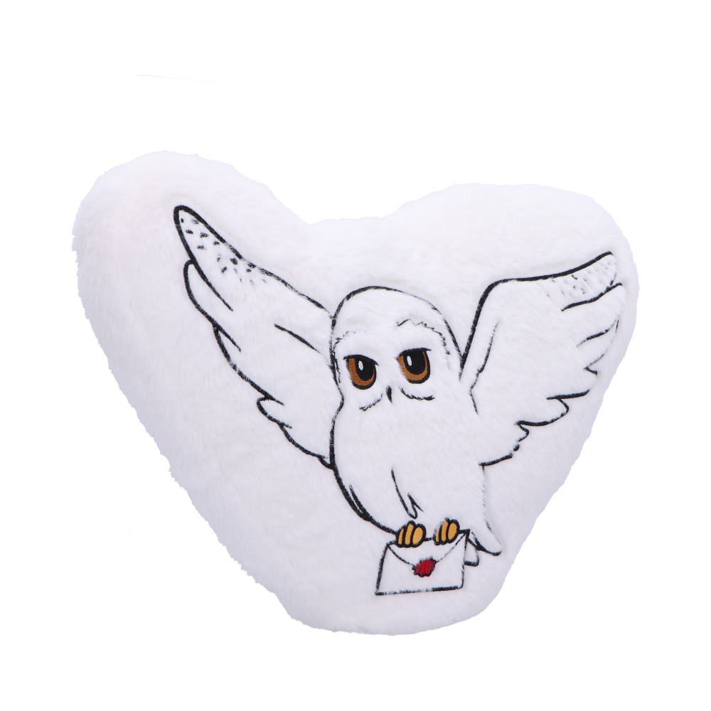 Harry Potter White Fluffy Hedwig Owl Cushion: 5 - Cushions By Harry Potter