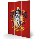 Harry Potter Gryffindor Wood Print - Shop Wall Art At Gift Moments - 1