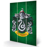 Harry Potter Slytherin Wood Print - Shop Wall Art At Gift Moments - 1