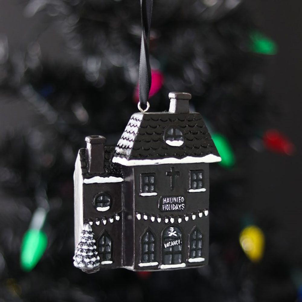 Haunted Holiday House Resin Christmas Decoration: 1 - Christmas Decorations By Gift Moments