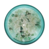 Heart Chakra Mint Crystal Chip Candle: 2 - Candles By Gift Moments