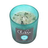 Heart Chakra Mint Crystal Chip Candle: 1 - Candles By Gift Moments