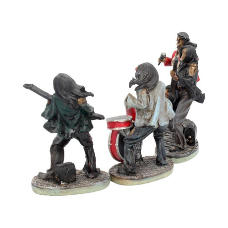 One Hell of a Band Figurine Set Drummer Bassist Guitarist Vocalist Ornament Set: 4 - Figures & Collectables By Gift