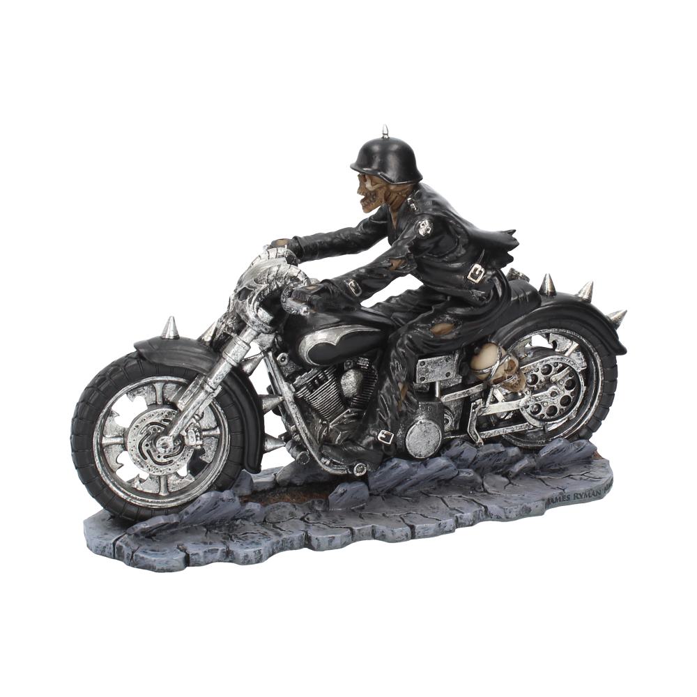Hell on the Highway Skeleton Motorbike Ornament Figurine by James Ryman: 4 - Figurines Medium (15-29cm) By James Ryman