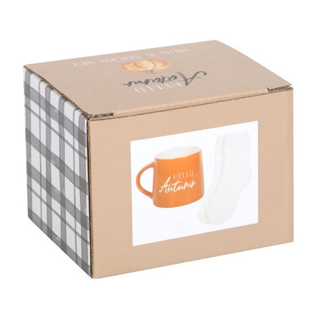 Hello Autumn Mug and Socks Set: 5 - Mugs By Gift Moments