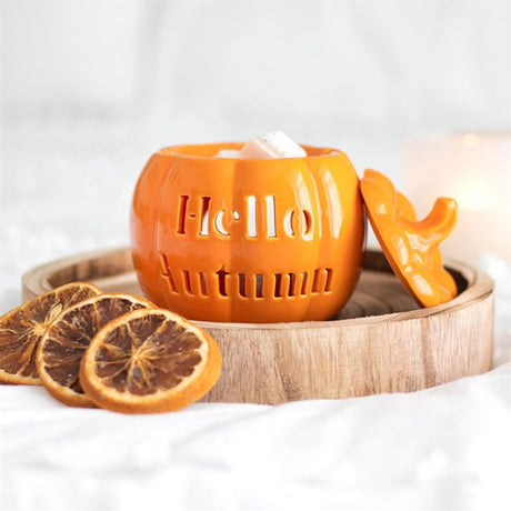 Hello Autumn Pumpkin Oil Burner: 1 - Oil & Wax Burners By Gift Moments