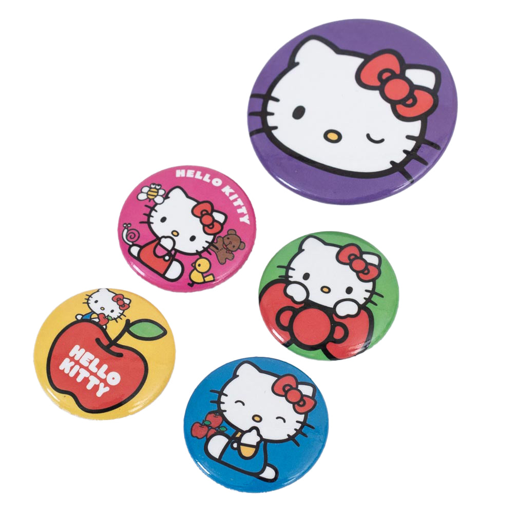 Hello Kitty Button Badge Set: 2 Badges By Hello Kitty
