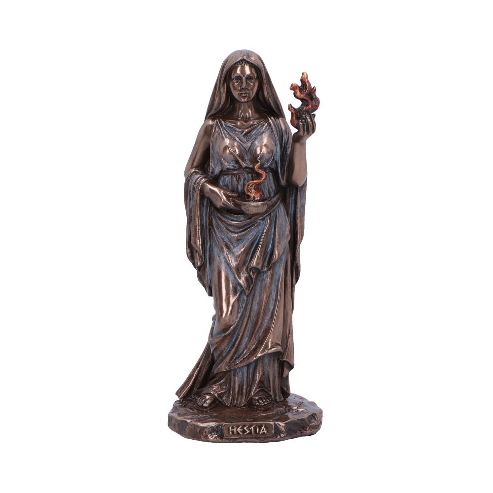 Hestia Goddess of Home and Hearth Bronze Figurine: 2 - Figures & Collectables By Gift Moments