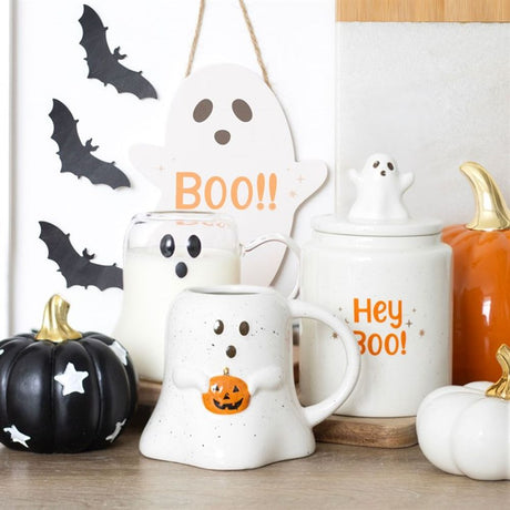 Hey Boo Ghost Storage Jar: 6 - Storage By Gift Moments