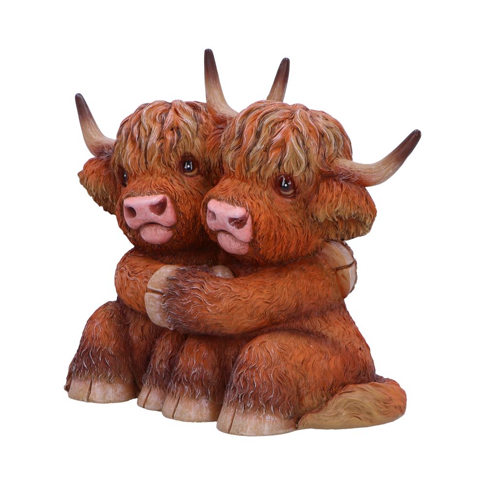 Highland Cow Hug Figurine: 3 - Figures & Collectables By NN Designs
