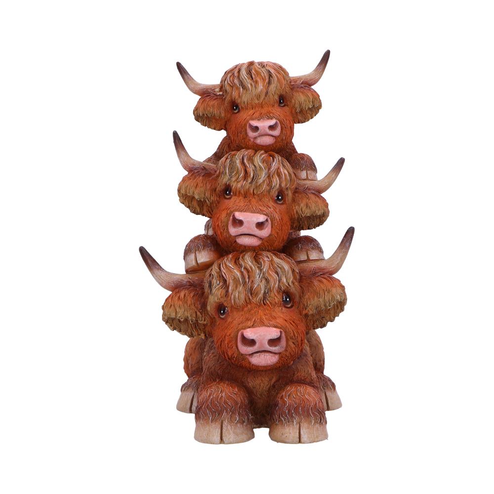 Highland Cow Totem Figurine: 2 - Figures & Collectables By NN Designs