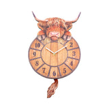 Highland Tickin’ Cow Pendulum Clock: 2 - Clocks By NN Designs