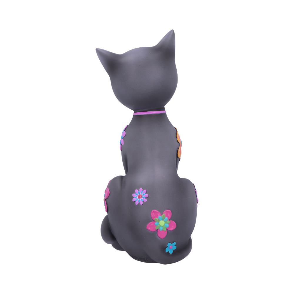 Hippy Kitty Black Cat Ornament 26cm: 4 - Figures & Collectables By NN Designs