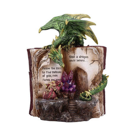 Hoard Finders Dragon with Book Crystal Figurine: 2 - Figures & Collectables By Gift Moments