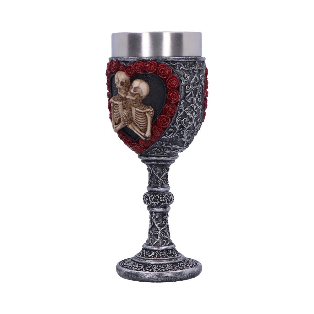To Have and To Hold Skeleton Lovers Goblet 19.5cm: 3 - Goblets & Chalices By Gift Moments