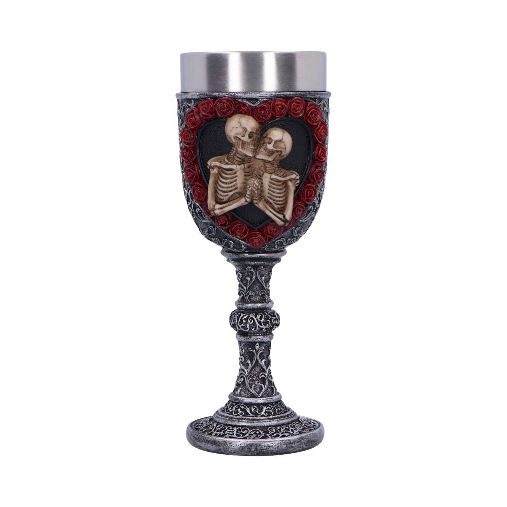 To Have and To Hold Skeleton Lovers Goblet 19.5cm: 2 - Goblets & Chalices By Gift Moments