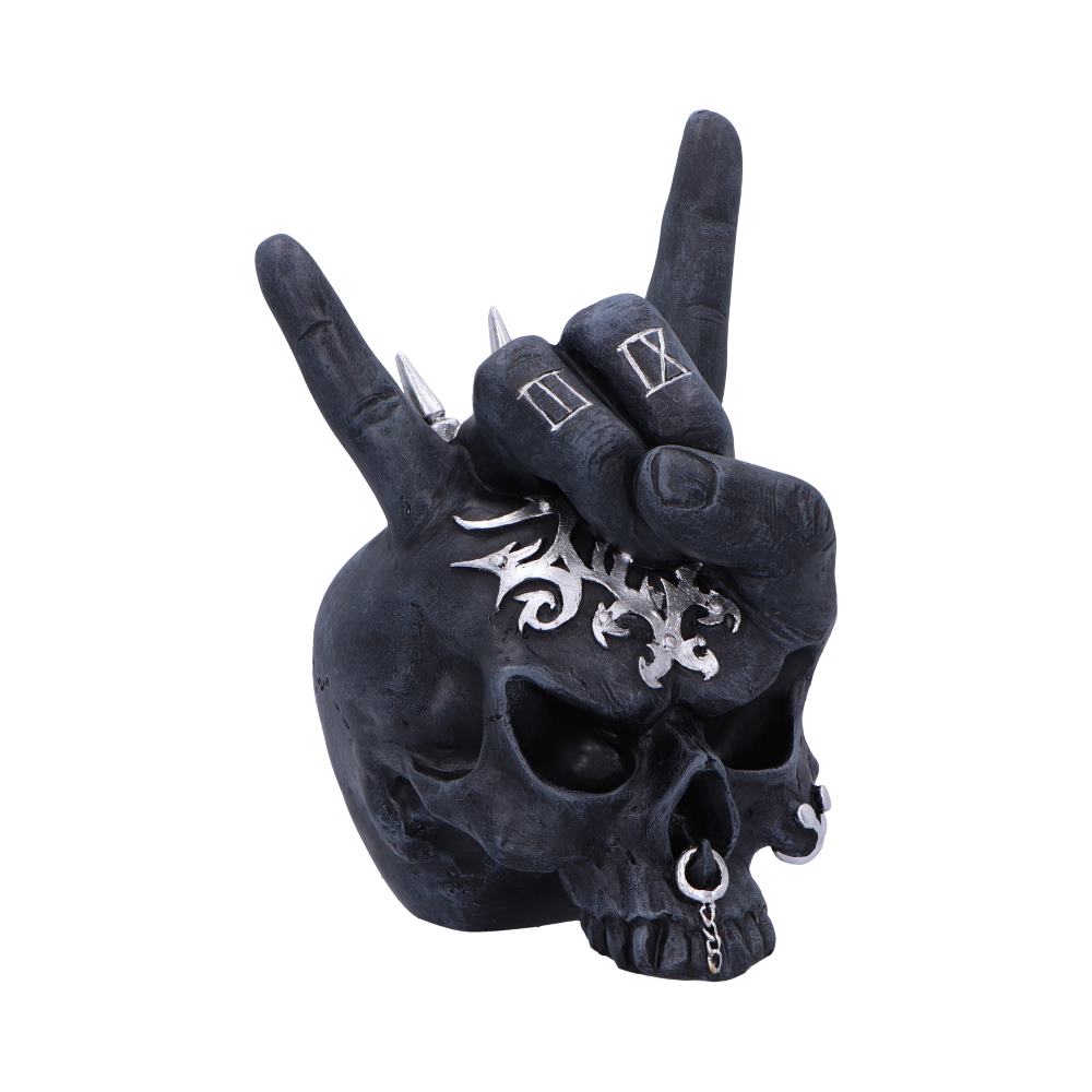 Horns Up Rocking Skull Ornament: 2 - Figures & Collectables By Gift Moments