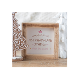 Hot Chocolate Station Wooden Sign: 2 - Signs & Plaques By Gift Moments