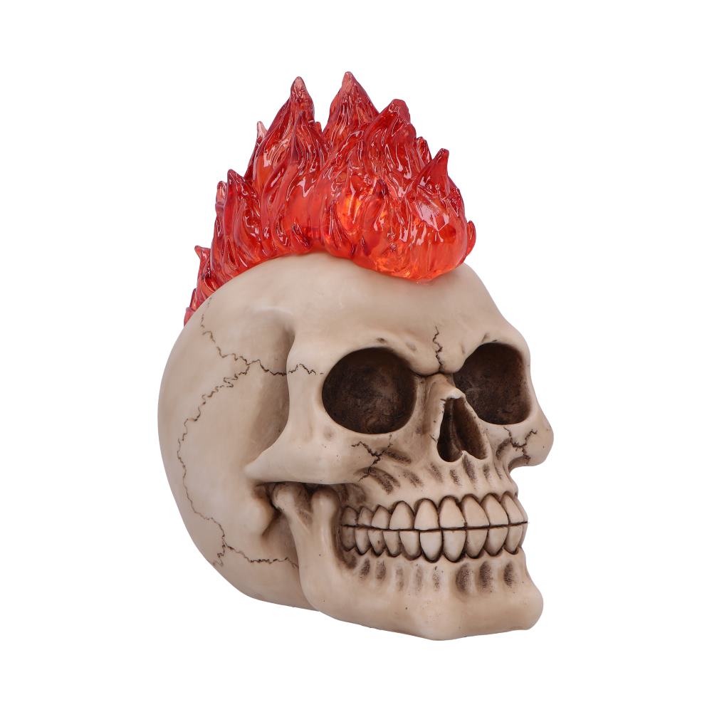 Hot-Headed Decorative Resin Skull: 2 - Figurines Medium (15-29cm) By NN Designs