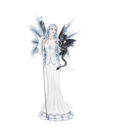 Ice Fairy Figurine With Dragon Companion Adica 57cm: 2 Figures & Collectables By Gift Moments