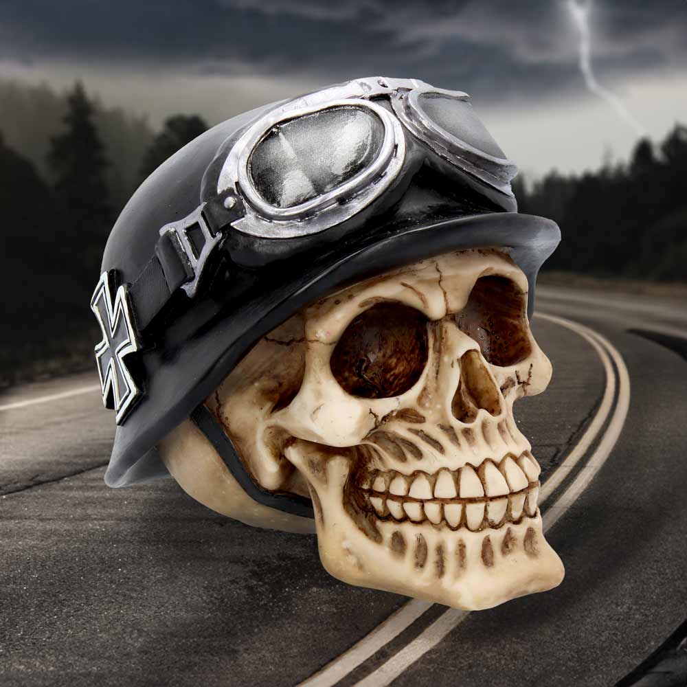 Iron Cross Helmet and Goggles Biker Skull: 1 - Figures & Collectables By NN Designs
