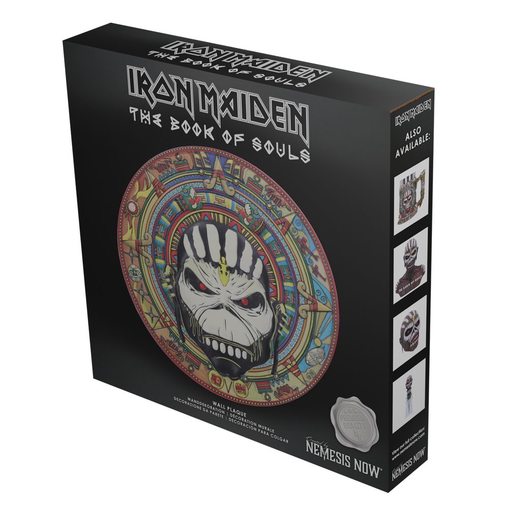 Iron Maiden Book of Souls Tribal Pattern Wall Plaque - Shop Signs & Plaques At Gift Moments - 8