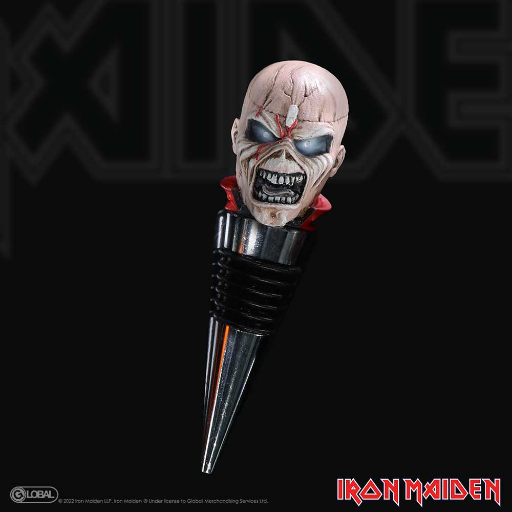 Iron Maiden Eddie The Trooper Bottle Stopper - Shop Bottle Stoppers At Gift Moments - 1