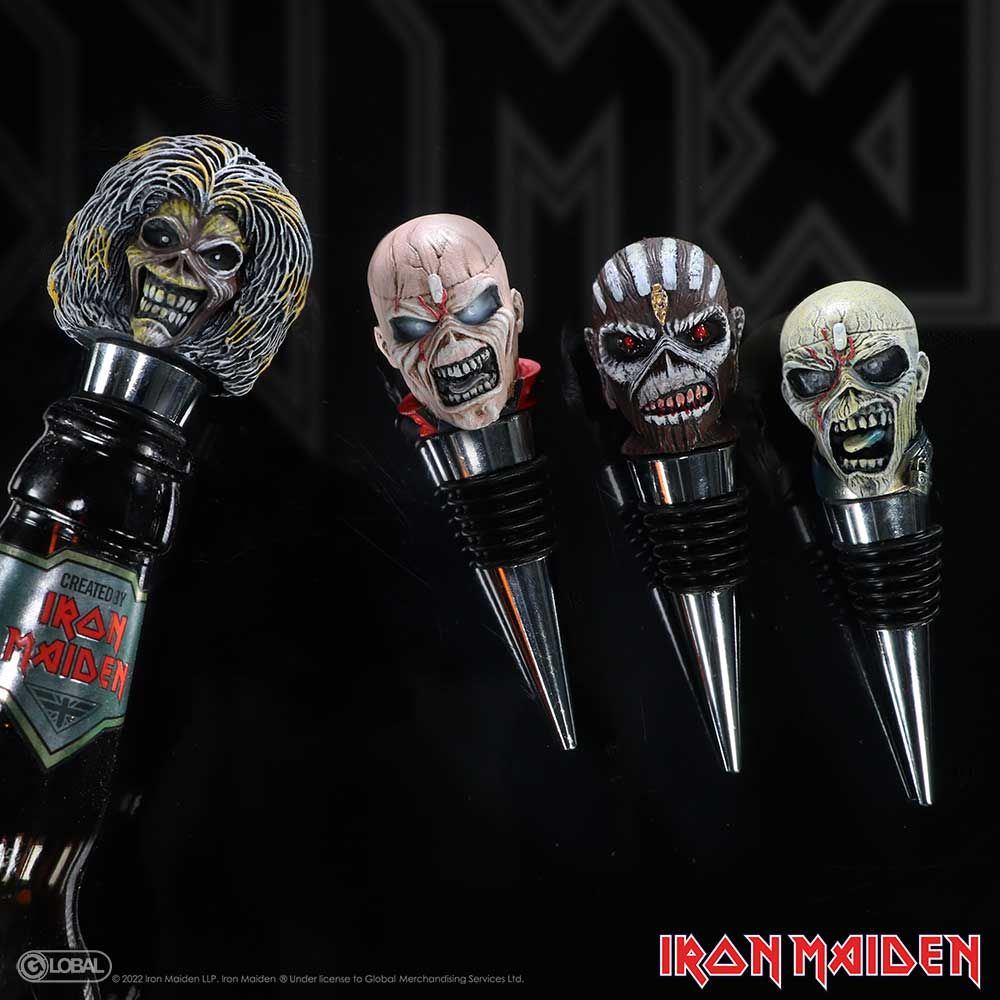 Iron Maiden Eddie The Trooper Bottle Stopper - Shop Bottle Stoppers At Gift Moments - 9