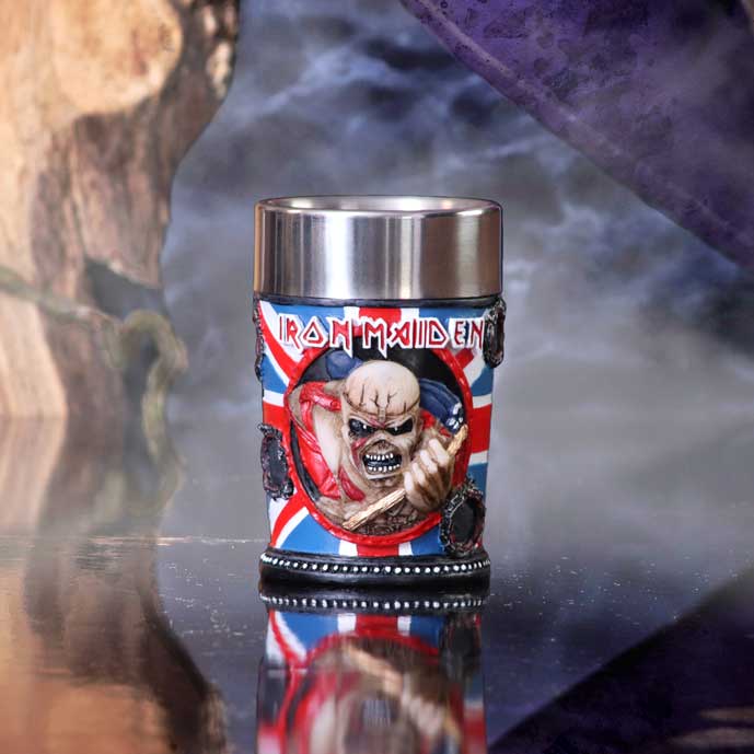 Iron Maiden Eddie The Trooper Shot Glass - Shop Shot Glasses At Gift Moments - 1