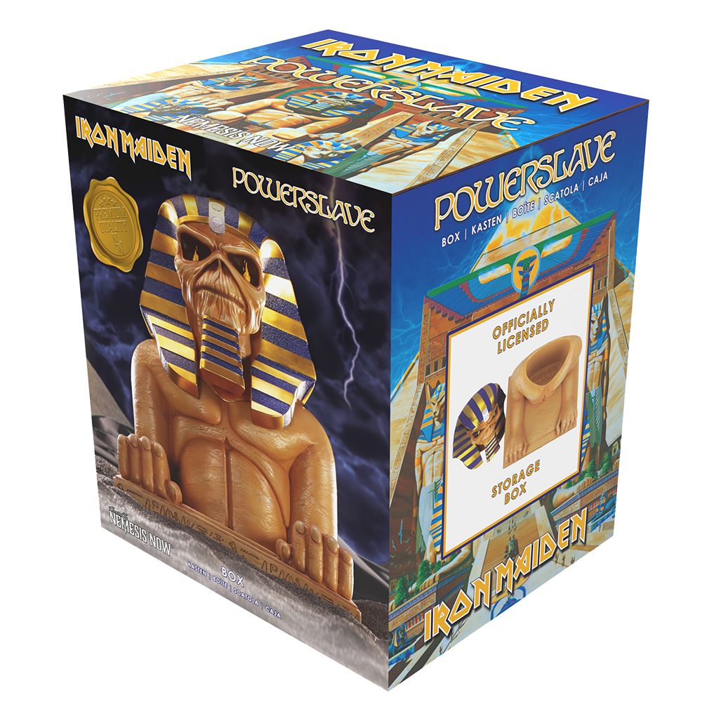 Iron Maiden Powerslave Bust Box 28cm - Shop Storage At Gift Moments - 9