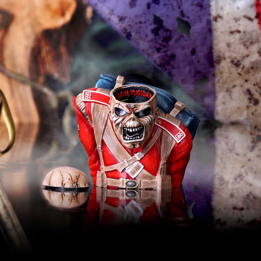 Iron Maiden The Trooper Bust Box 12cm - Shop Storage At Gift Moments - 2