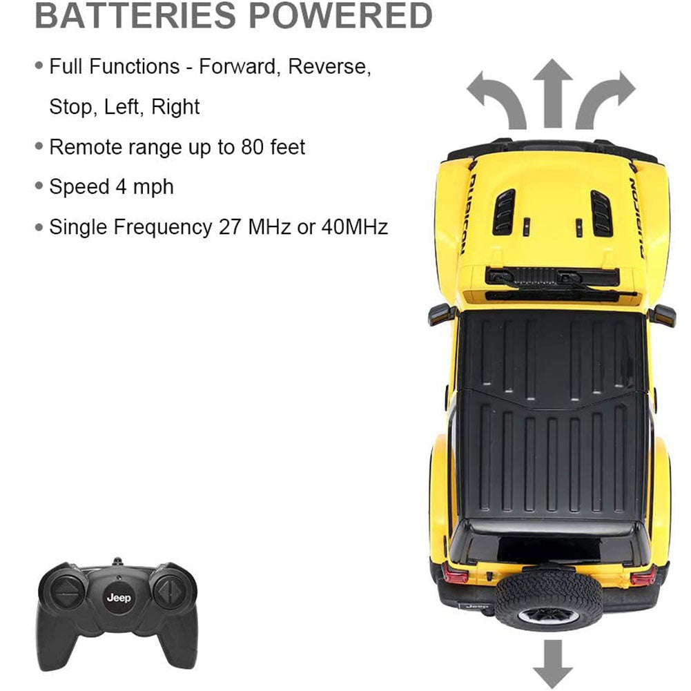 Jeep Wrangler JL Radio Controlled Car 1:24 Scale - Shop Toys At Gift Moments - 4
