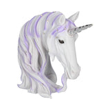 Jewelled Magnificence Small White Unicorn Bust Ornament: 2 Figurines Medium (15 29cm) By Gift Moments