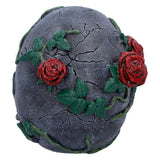 Twilight Bloom Gothic Skull Figurine