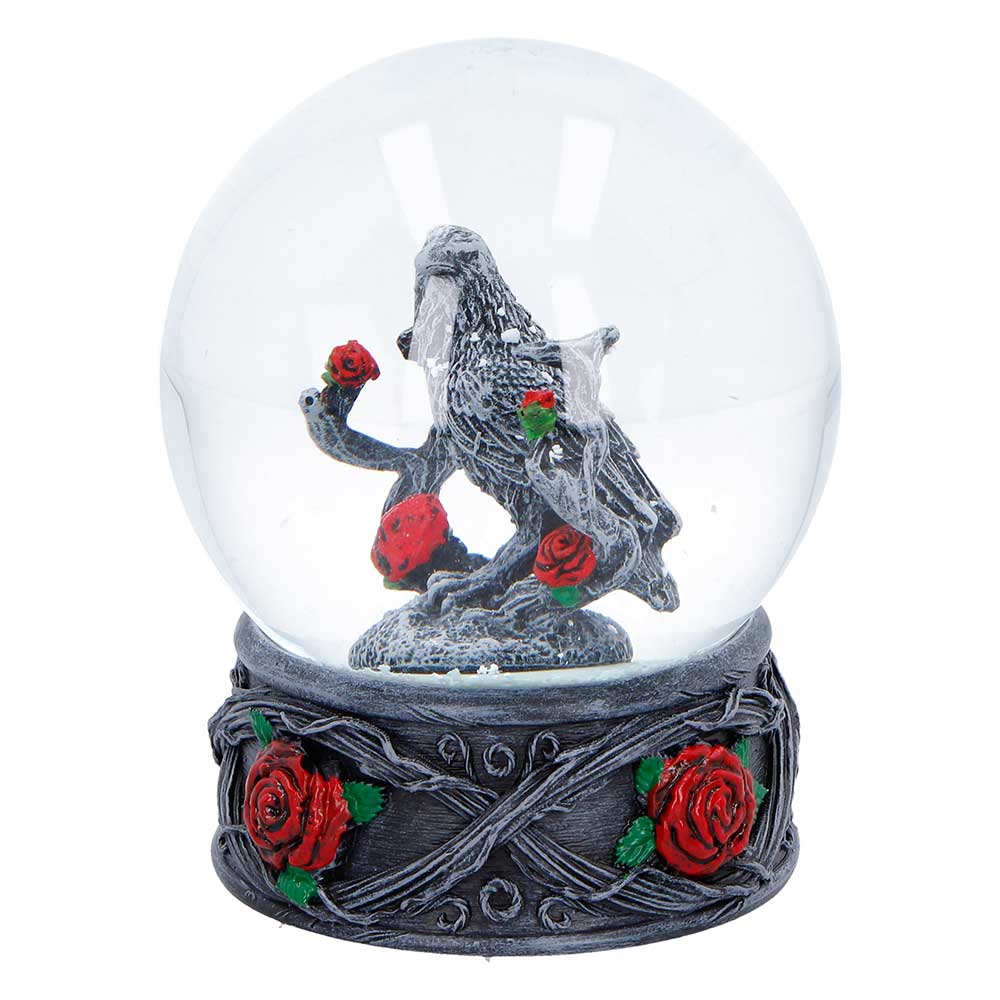 Twilight Bloom Gothic Snow Globe