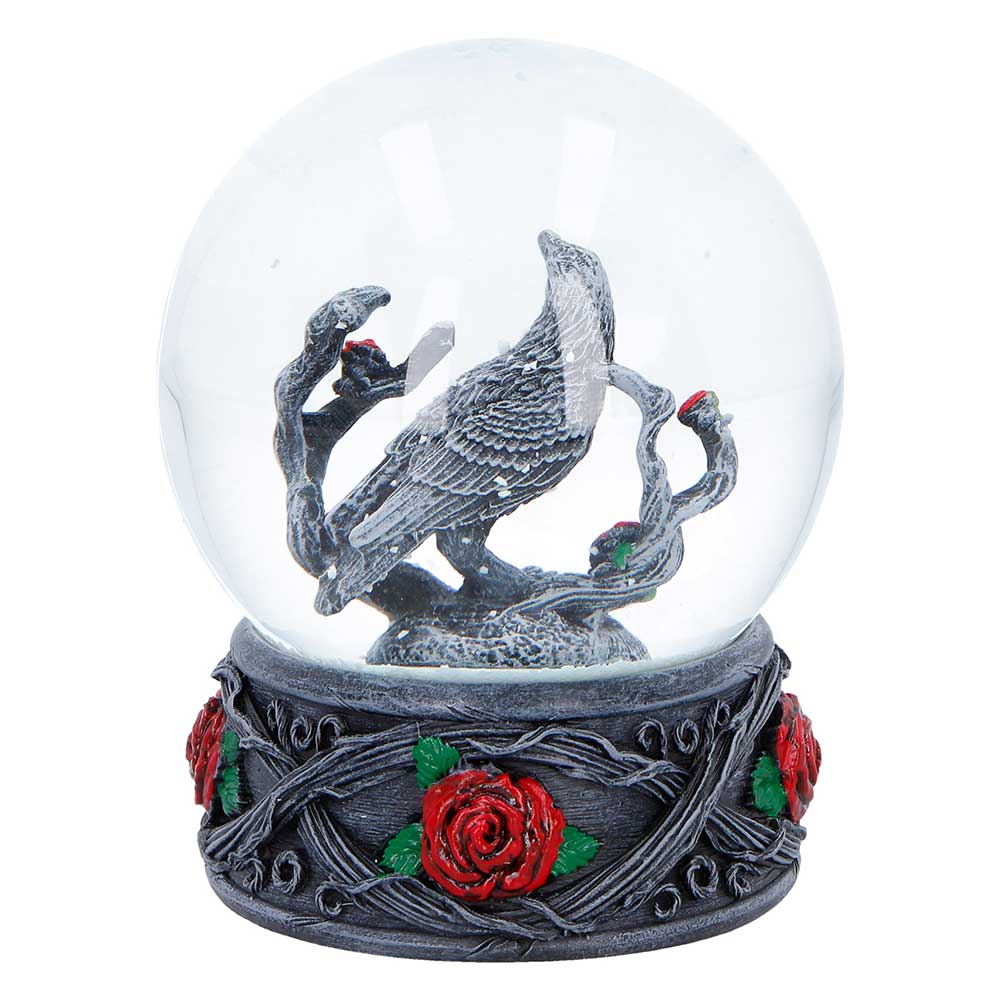 Twilight Bloom Gothic Snow Globe