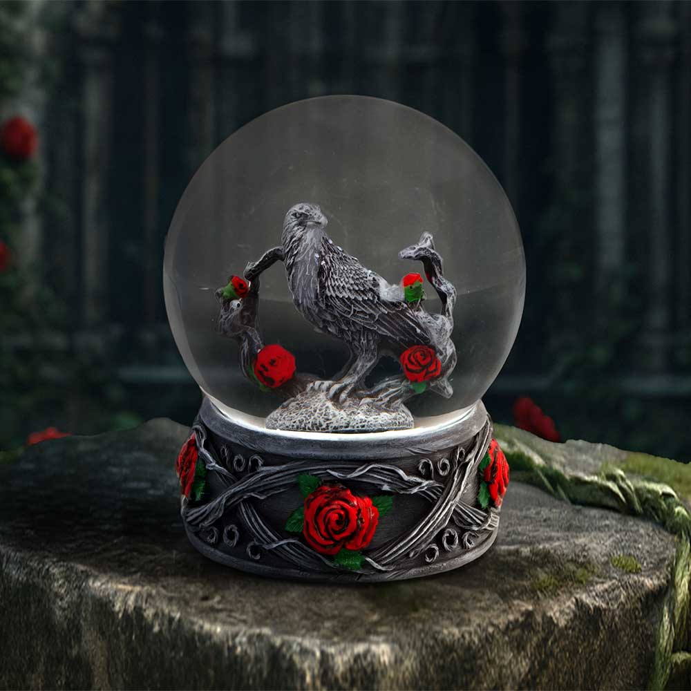 Twilight Bloom Gothic Snow Globe
