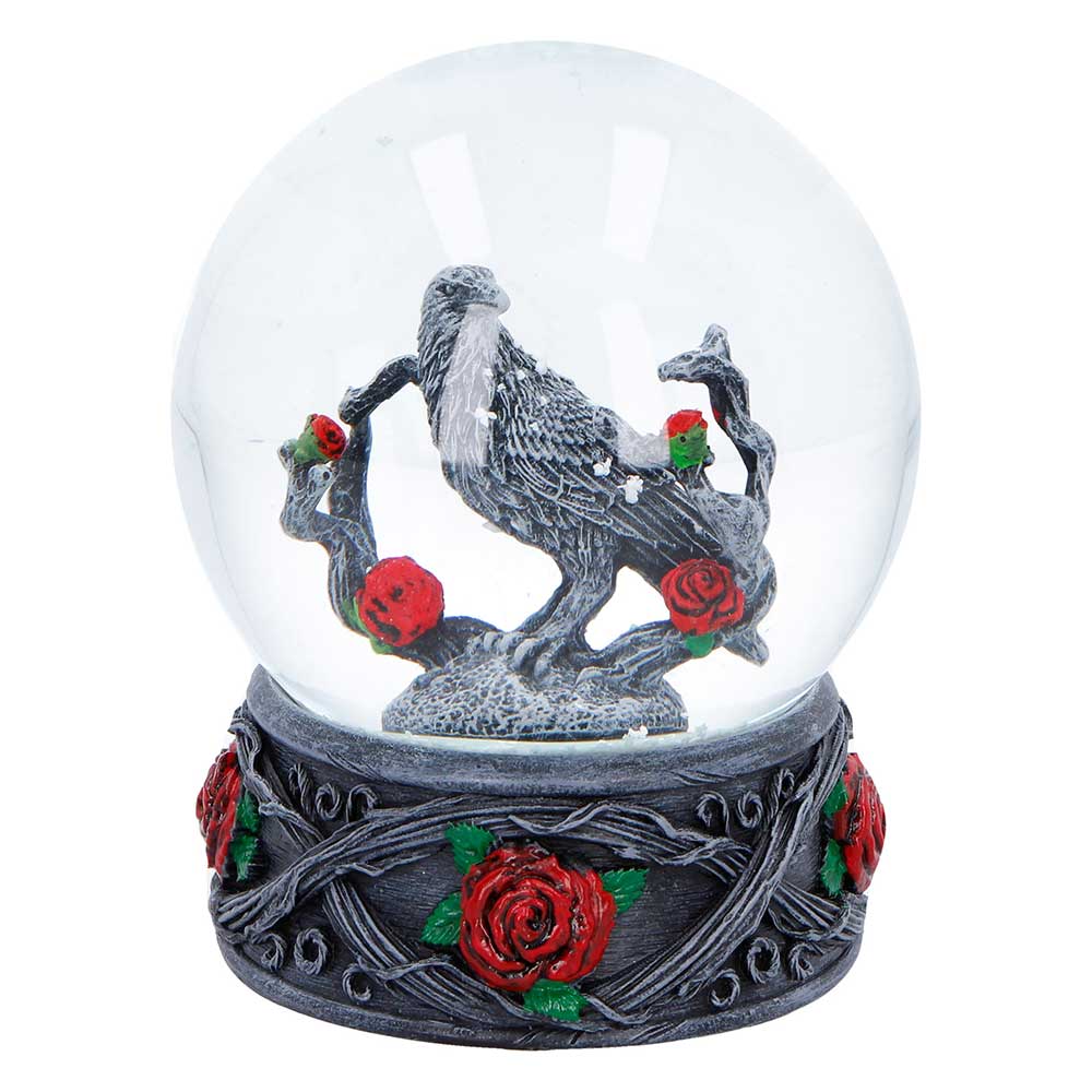 Twilight Bloom Gothic Snow Globe