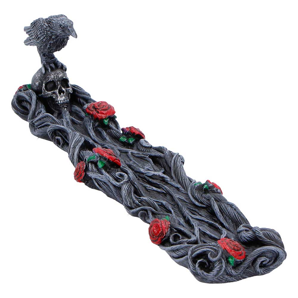 Twilight Bloom Gothic Raven Incense Burner