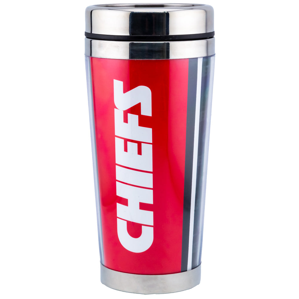 Kansas City Chiefs Thermal Travel Mug: 5 - Mugs By American Sports