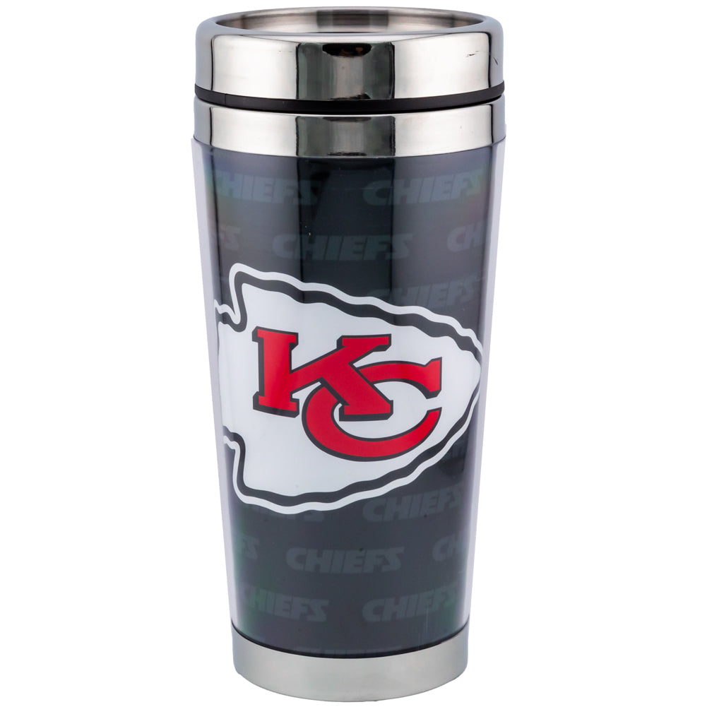 Kansas City Chiefs Thermal Travel Mug: 1 - Mugs By American Sports
