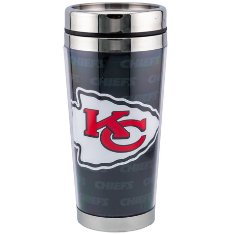 Kansas City Chiefs Thermal Travel Mug: 1 - Mugs By American Sports