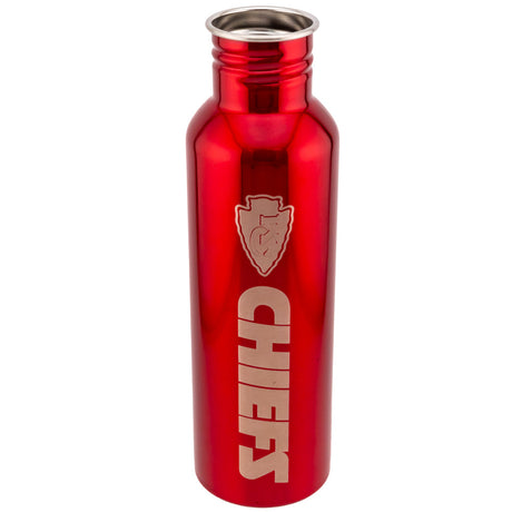 Kansas City Chiefs Stainless Steel Water Bottle: 4 - Water Bottles By American Sports