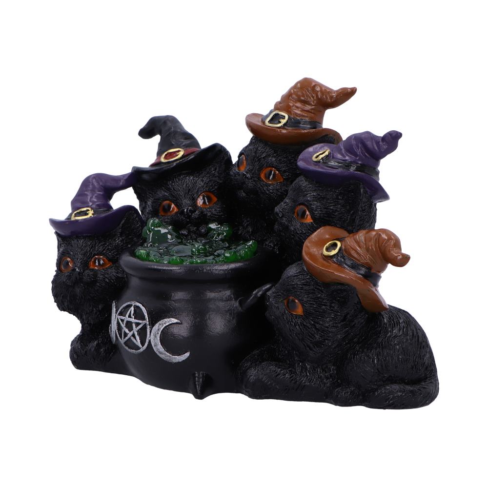 Kindle’s Potion Light Up Cats and Cauldron Ornament: 3 - Figures & Collectables By Gift Moments