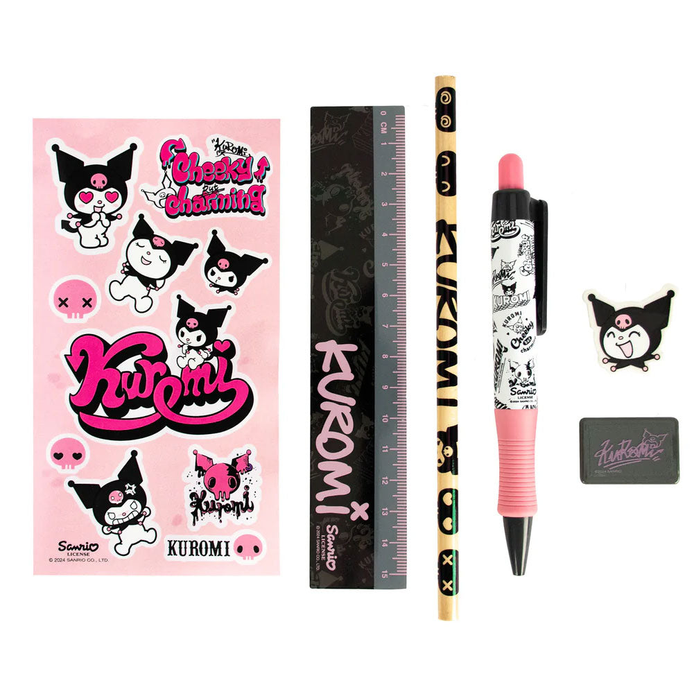 Kuromi 6pc Stationery Set: 1 Stationery By Kuromi