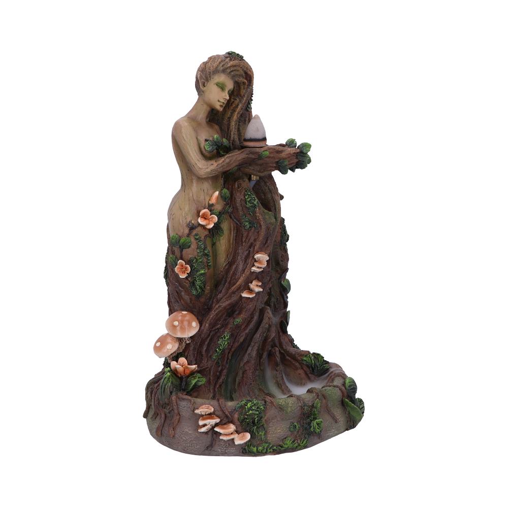 Lady Earth Female Tree Spirit Natural Backflow Incense Burner: 5 - Incense Holders By Gift Moments